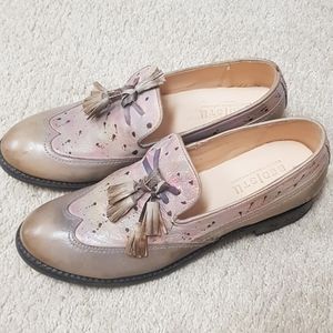 Bed Stu Capella sz 10 Brand New Loafer Taupe/Pink